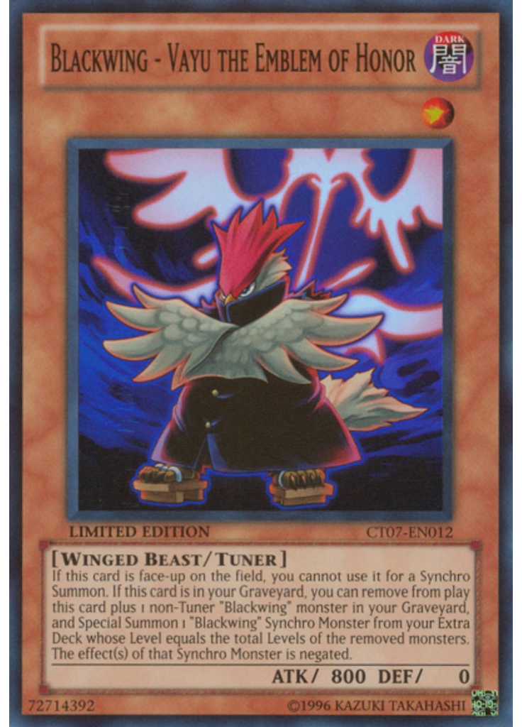 Blackwing - Vayu the Emblem of Honor