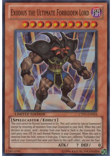 Exodius the Ultimate Forbidden Lord — Collectible Tins 2010 Wave 2