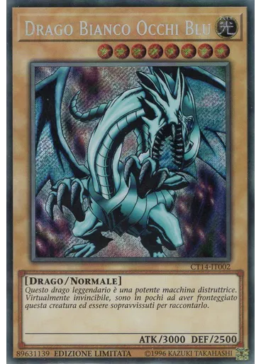 Drago Bianco Occhi Blu