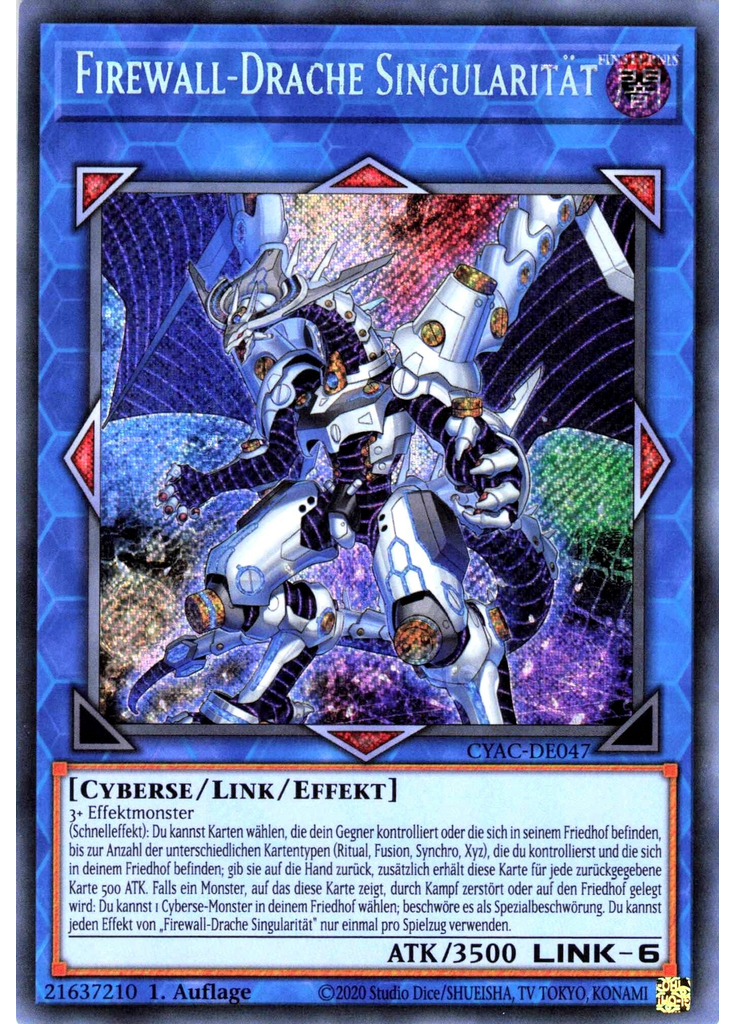 Firewall-Drache Singularität (Starlight Rare 1st Edition)