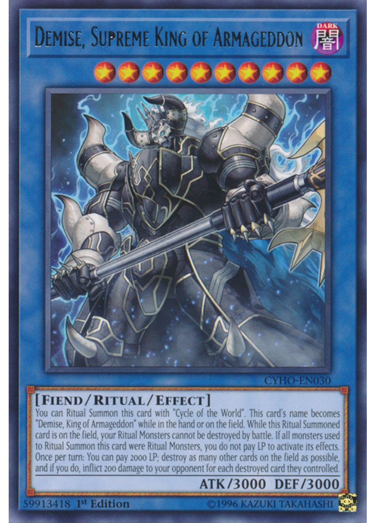 Demise, Supreme King of Armageddon