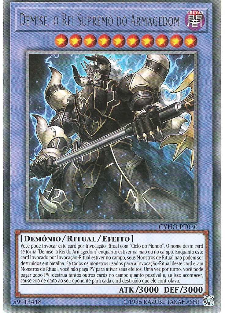 Demise, o Rei Supremo do Armagedom (Rare Unlimited)