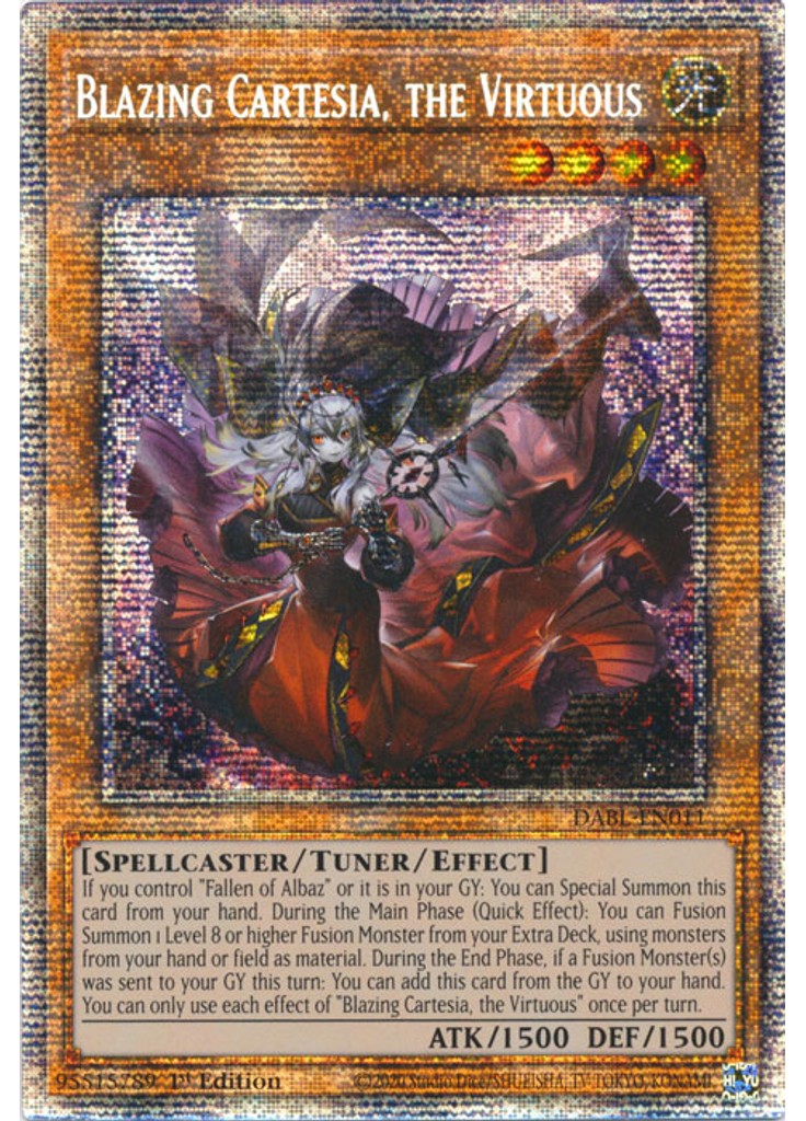 Blazing Cartesia, the Virtuous (Starlight Rare 1st Edition)