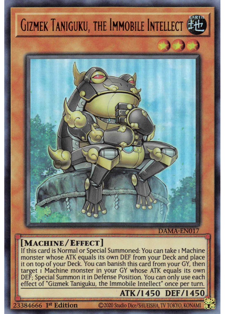 Gizmek Taniguku, the Immobile Intellect