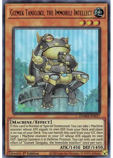 Gizmek Taniguku, the Immobile Intellect