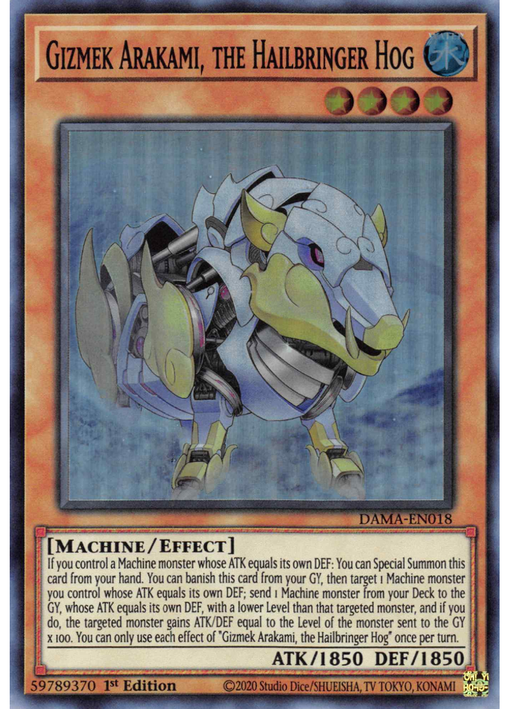 Gizmek Arakami, the Hailbringer Hog