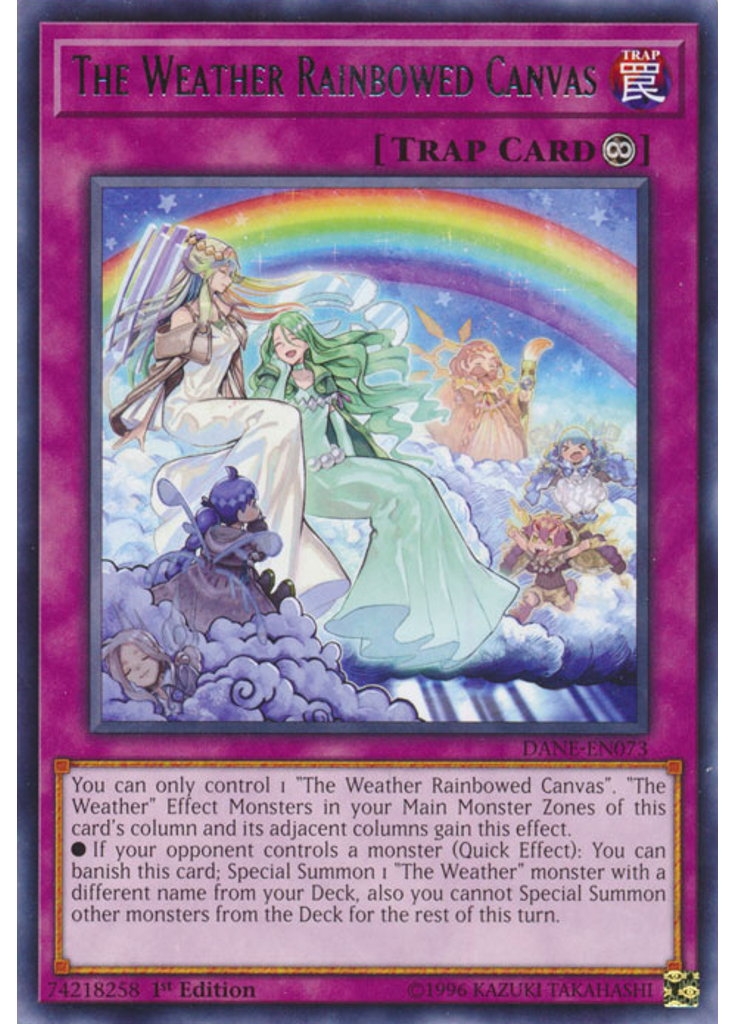 The Weather Rainbowed Canvas