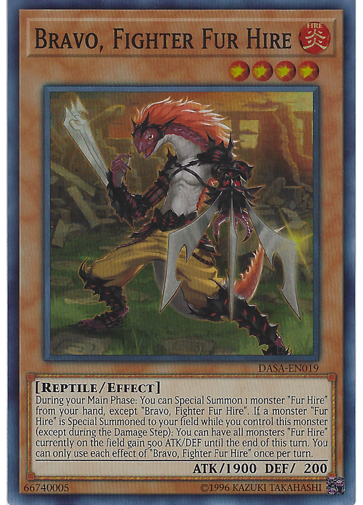 Bravo, Fighter Fur Hire (Super Rare Unlimited)