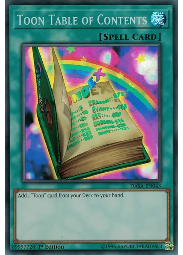 Toon Table of Contents