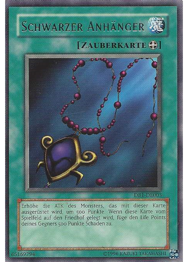 Schwarzer Anhänger