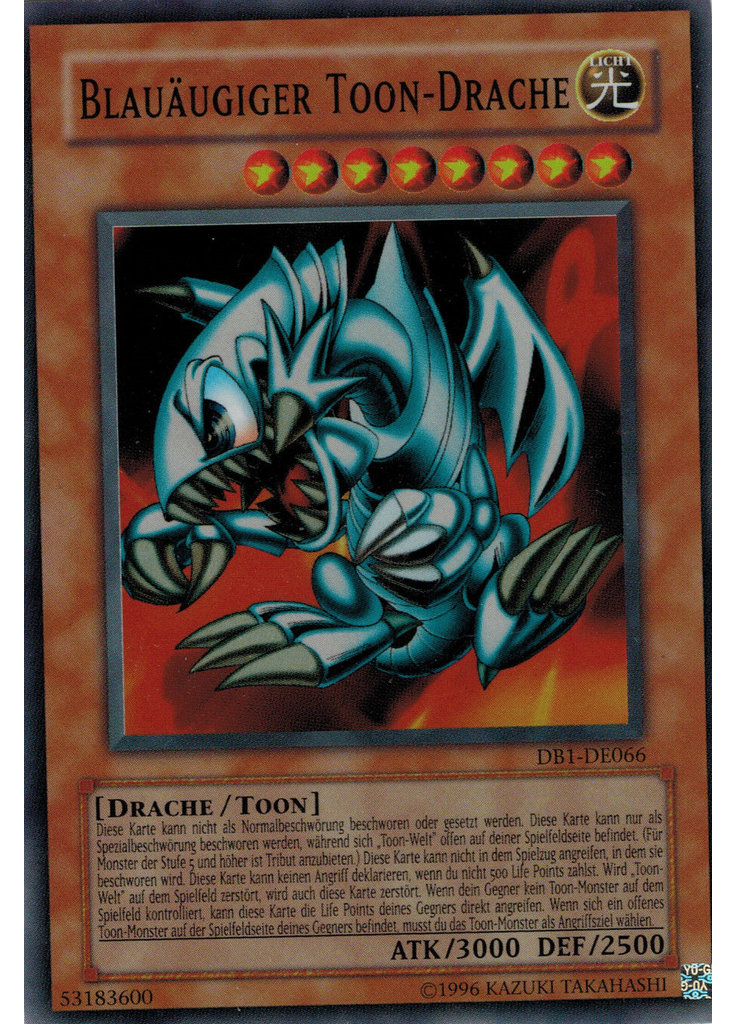 Blauäugiger Toon-Drache