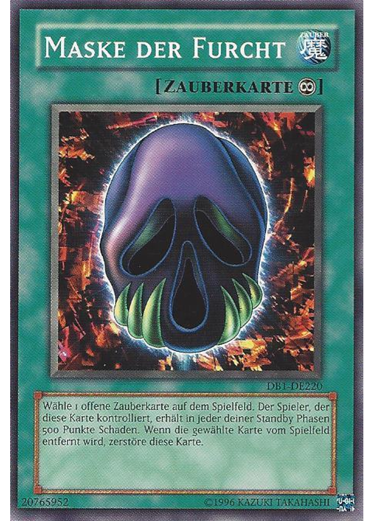 Maske der Furcht