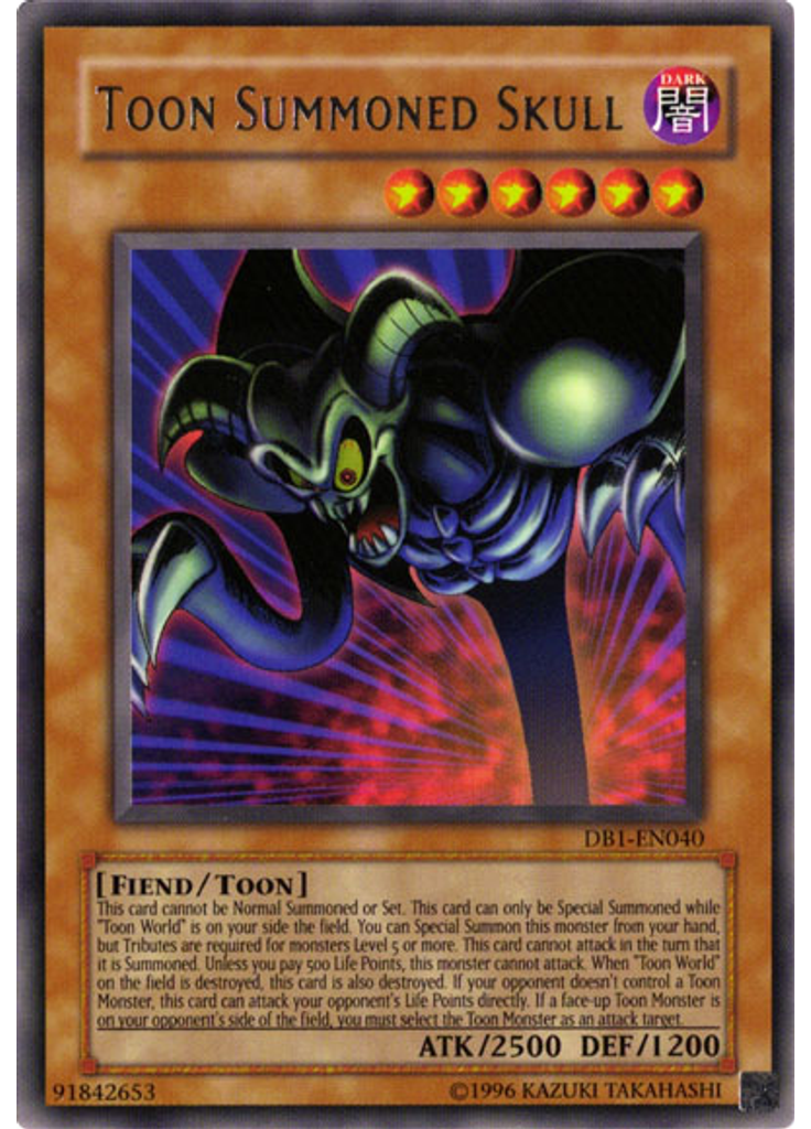 Toon Summoned Skull