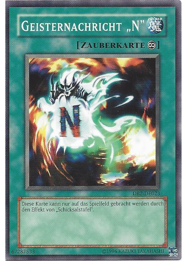 Geisternachricht „N“