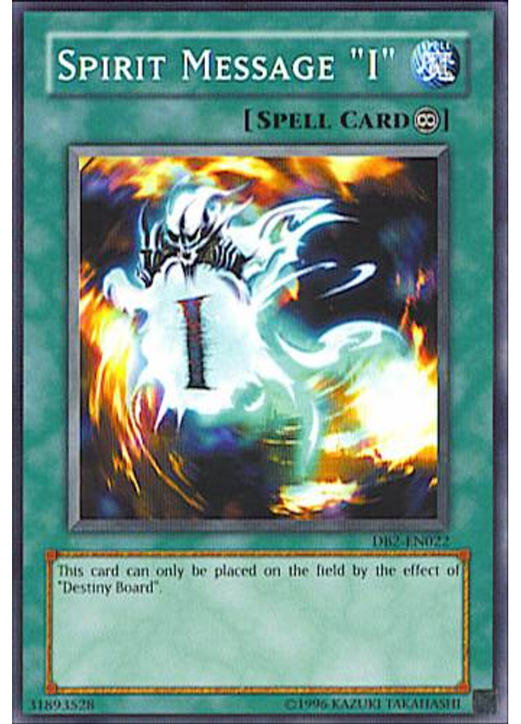 Spirit Message "I"