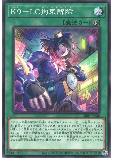 Ｋ９－ＬＣ拘束解除