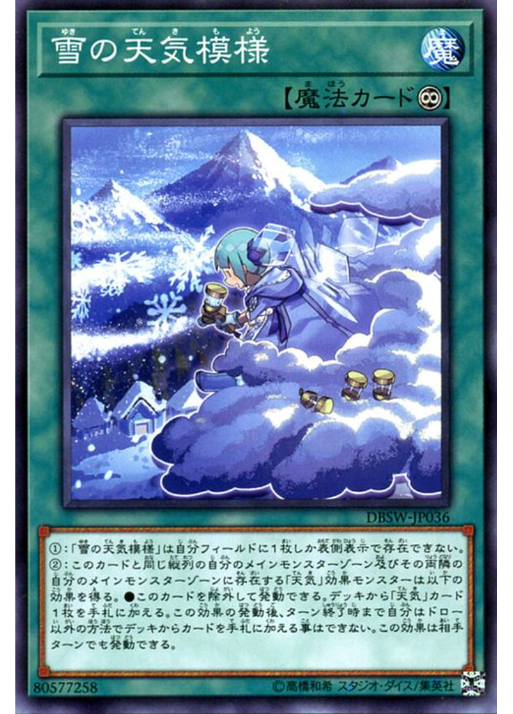 雪の天気模様