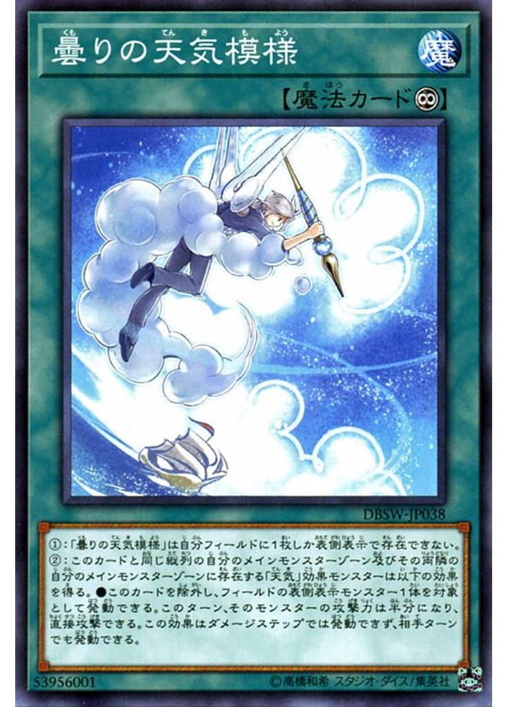 曇りの天気模様