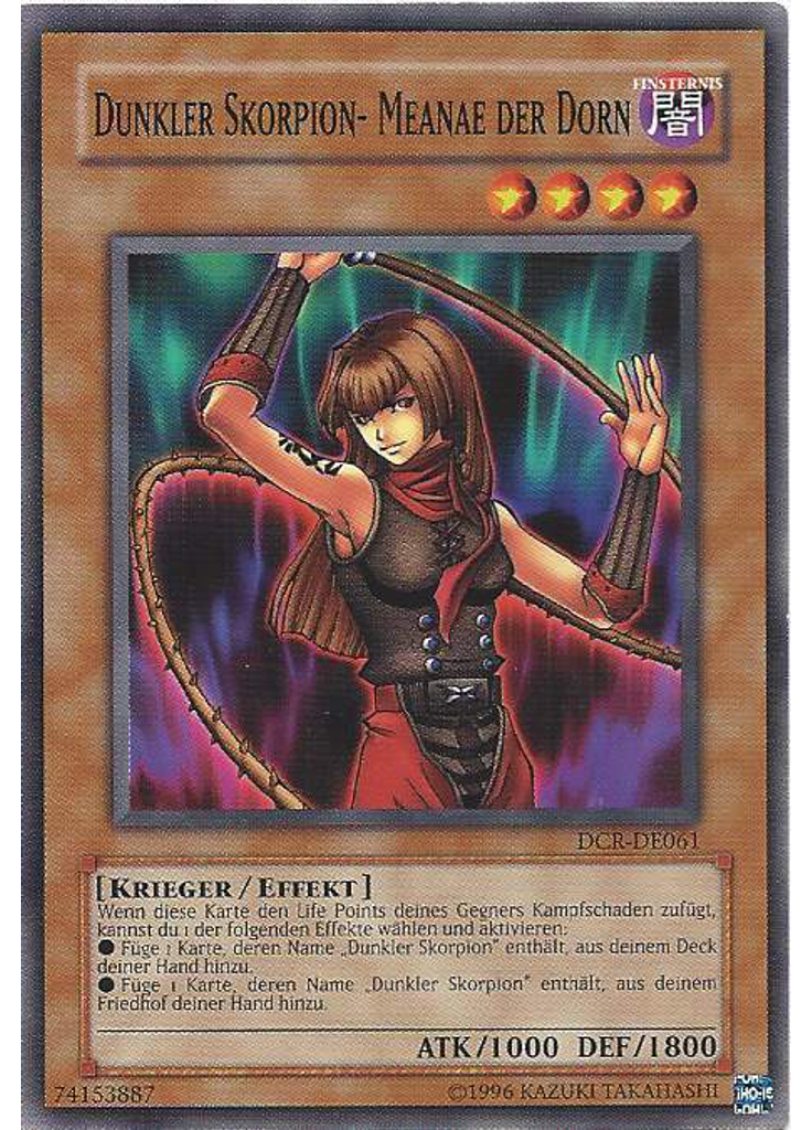 Dunkler Skorpion - Meanae der Dorn