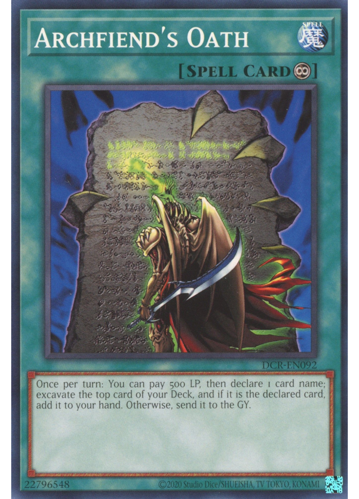 Archfiend's Oath (Common Unlimited 25th Anniversary Edition)