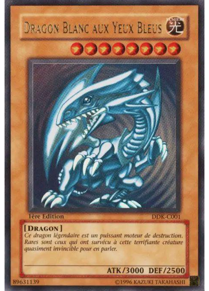 Dragon Blanc aux Yeux Bleus