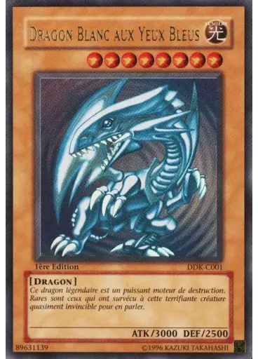 Dragon Blanc aux Yeux Bleus