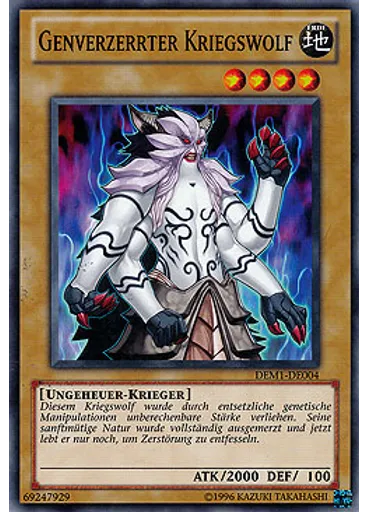 Genverzerrter Kriegswolf