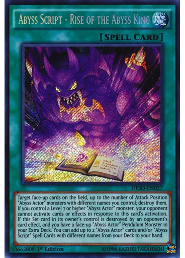 Abyss Script - Rise of the Abyss King