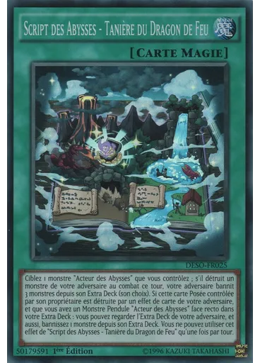 Script des Abysses - Tanière du Dragon de Feu