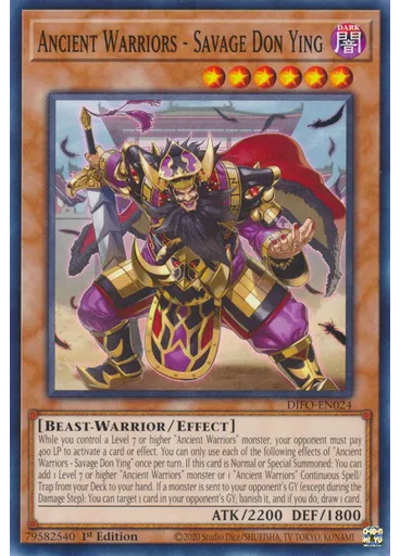 Ancient Warriors - Savage Don Ying