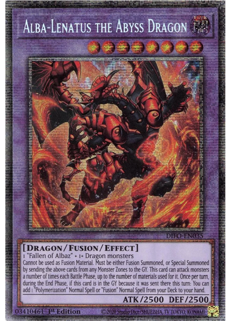 Alba-Lenatus the Abyss Dragon (Starlight Rare 1st Edition)