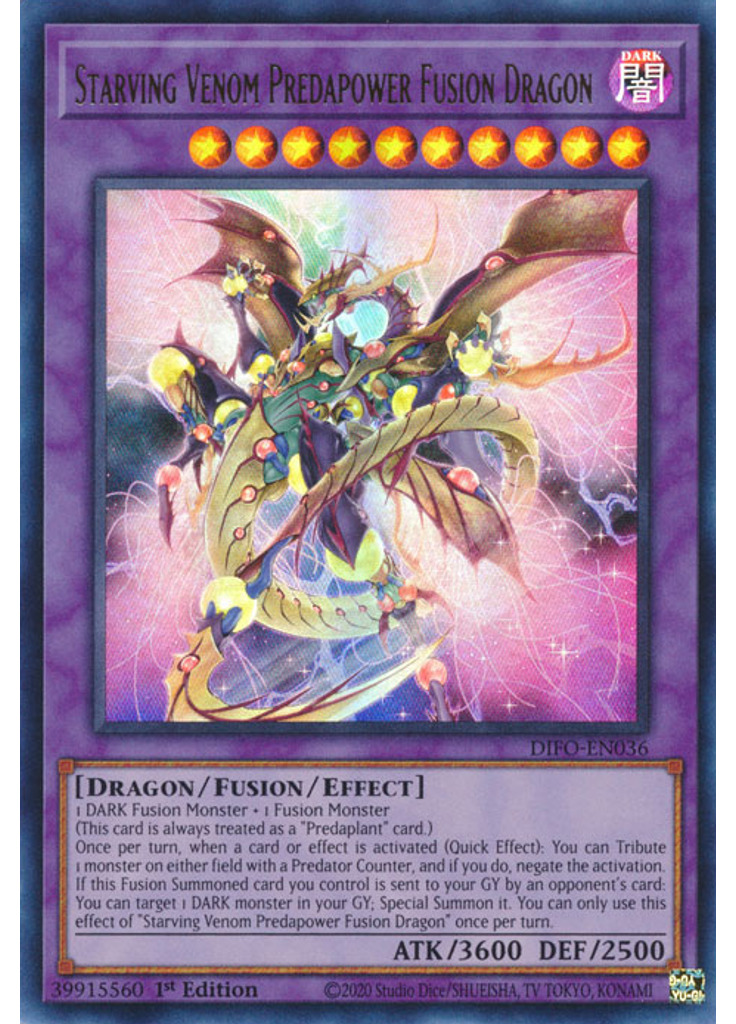 Starving Venom Predapower Fusion Dragon
