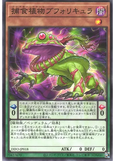 捕食植物ブフォリキュラ