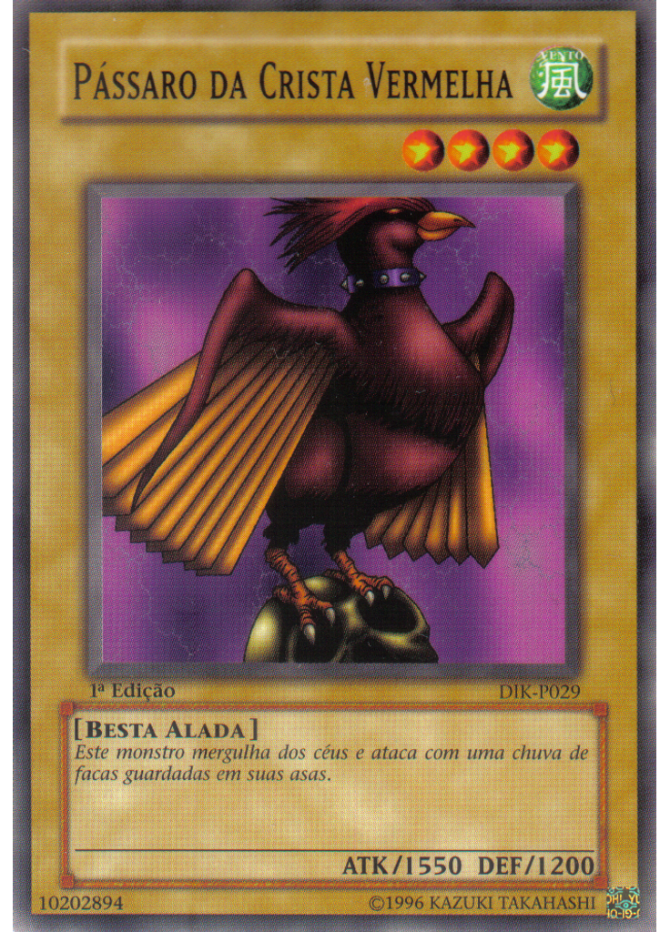 Pássaro da Crista Vermelha