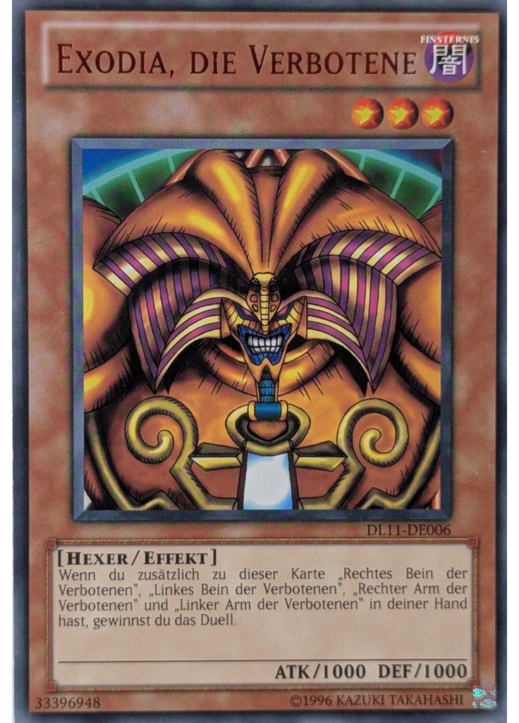 Exodia, die Verbotene (Rare Unlimited Red)