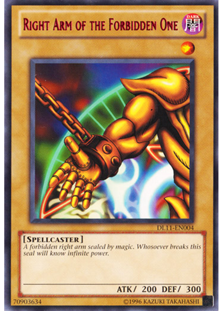 Right Arm of the Forbidden One (Rare Unlimited Red)