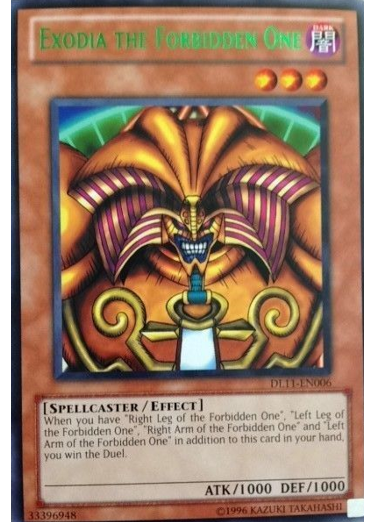 Exodia the Forbidden One (Rare Unlimited Green)
