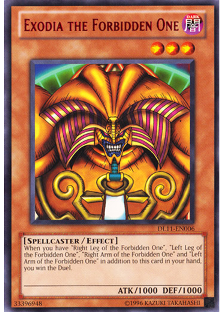 Exodia the Forbidden One (Rare Unlimited Red)