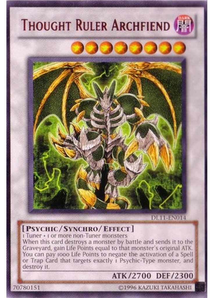Thought Ruler Archfiend (Rare Unlimited Red)