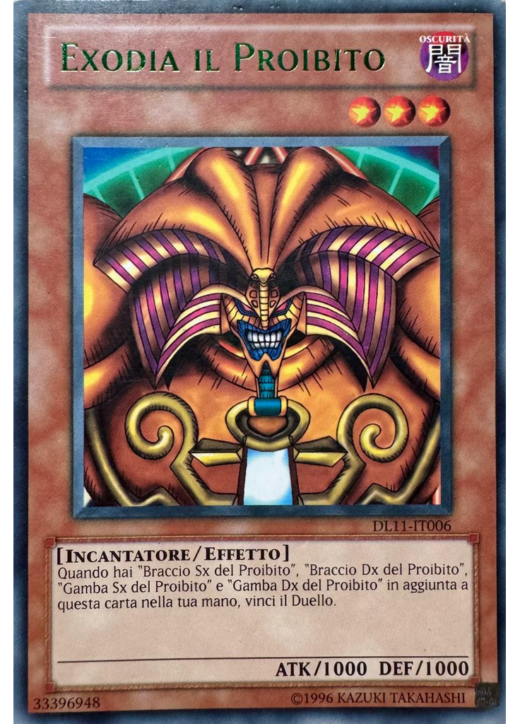 Exodia il Proibito (Rare Unlimited Green)