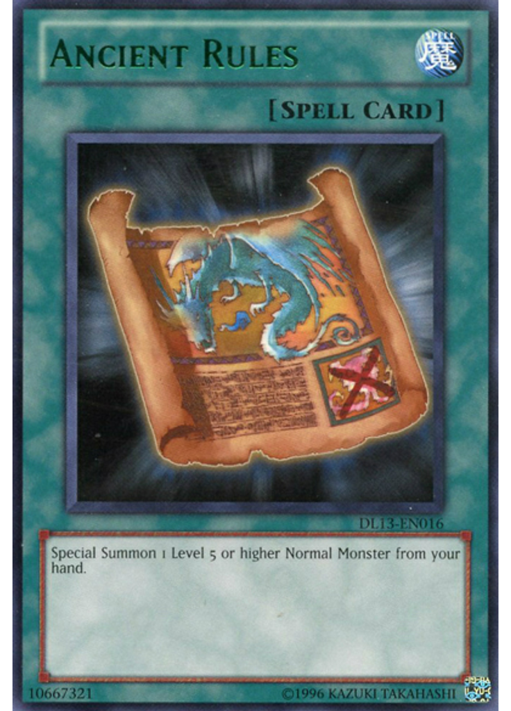 Ancient Rules (Rare Unlimited Green)