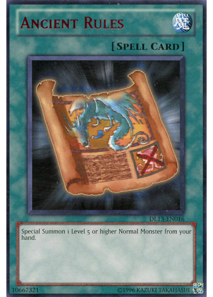 Ancient Rules (Rare Unlimited Red)