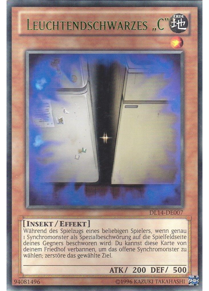 Leuchtendschwarzes „C“ (Rare Unlimited Green)