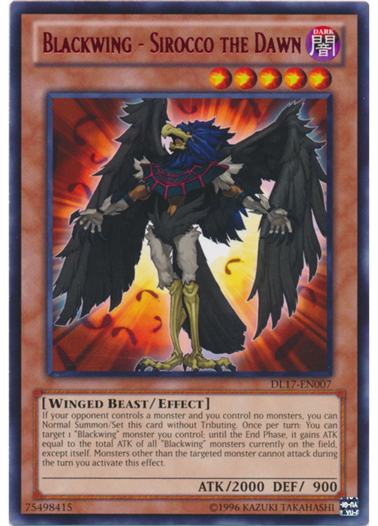 Blackwing - Sirocco the Dawn (Rare Unlimited Red)