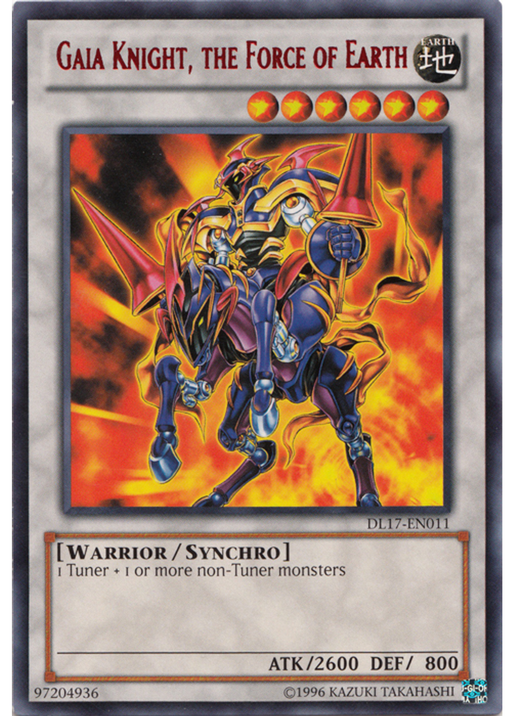 Gaia Knight, the Force of Earth (Rare Unlimited Red)