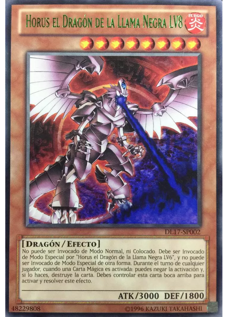 Horus el Dragón de la Llama Negra LV8 (Rare Unlimited Green)