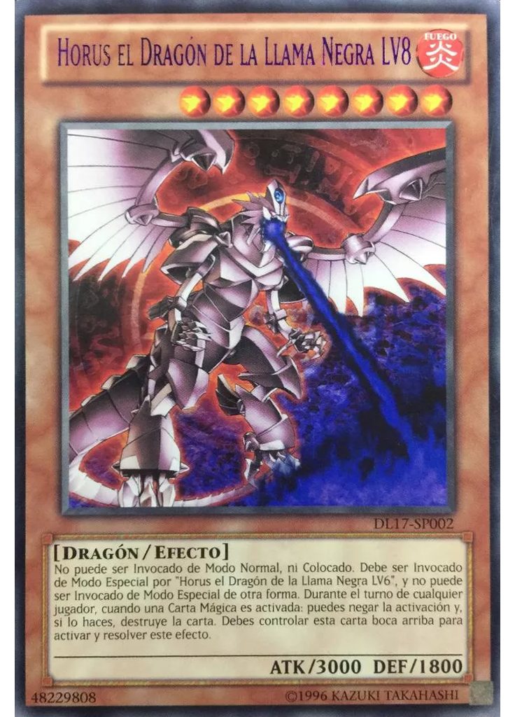 Horus el Dragón de la Llama Negra LV8 (Rare Unlimited Purple)