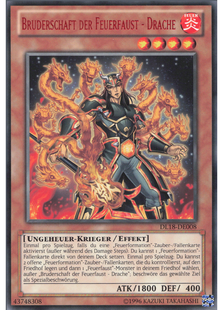 Bruderschaft der Feuerfaust - Drache (Rare Unlimited Red)