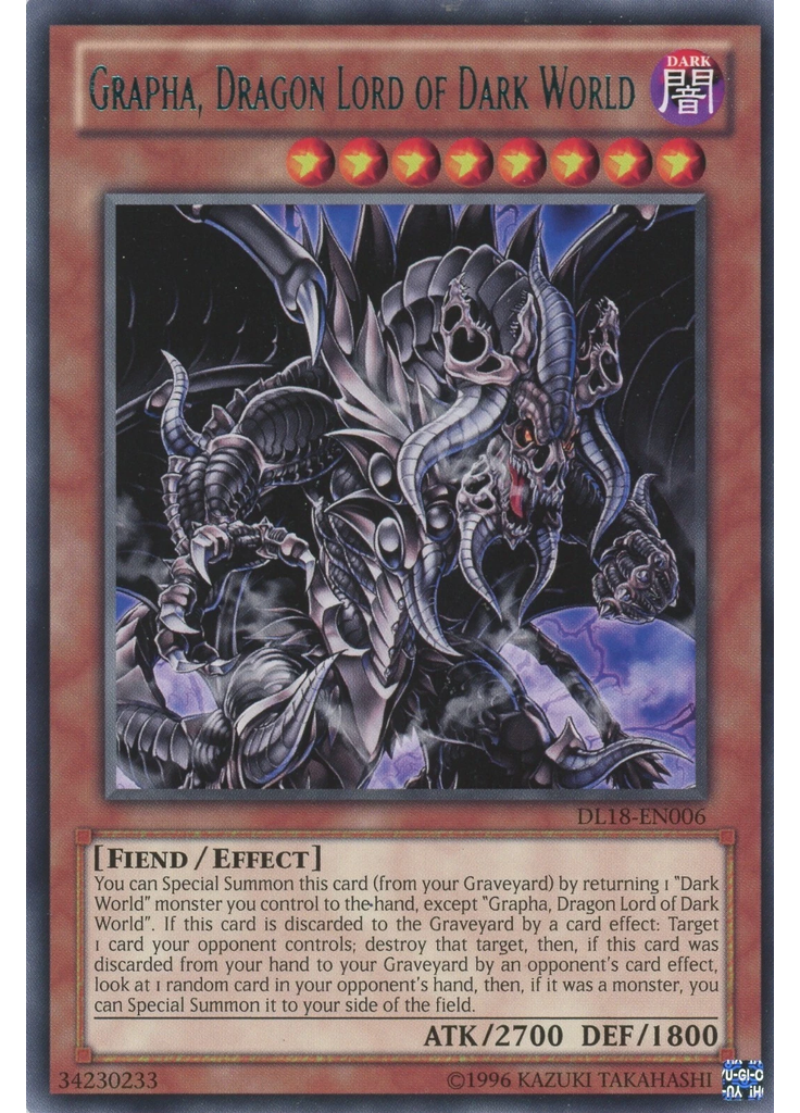Grapha, Dragon Lord of Dark World (Rare Unlimited Green)