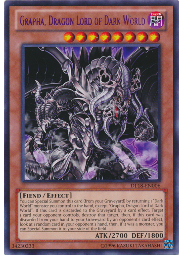 Grapha, Dragon Lord of Dark World (Rare Unlimited Purple)